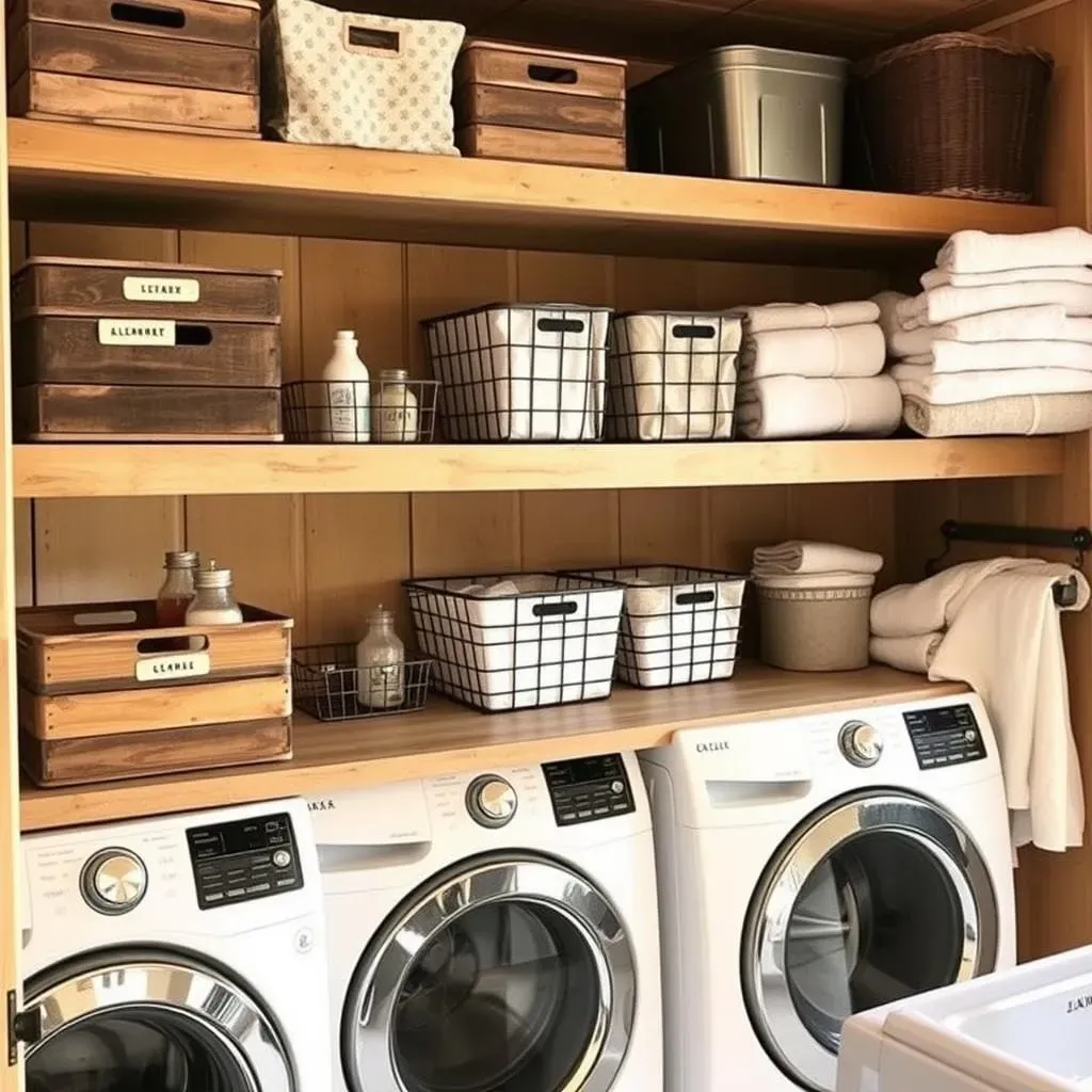 Storage Solutions for Your Rustic Laundry Room