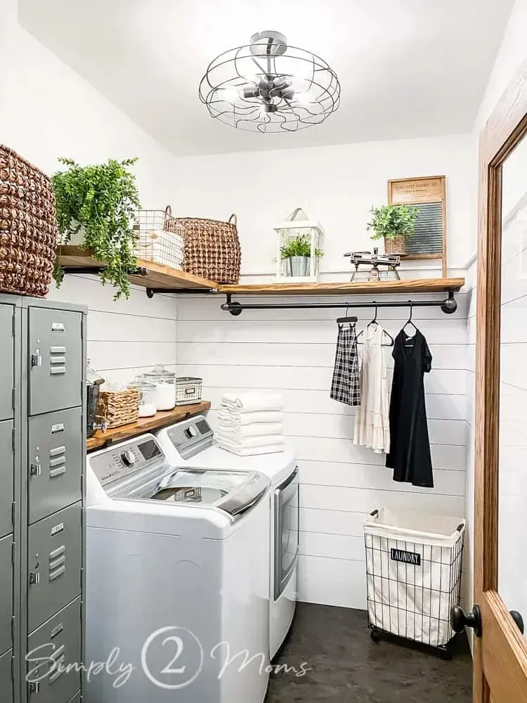 Styling Your Do It Yourself Laundry Room Shelving Ideas