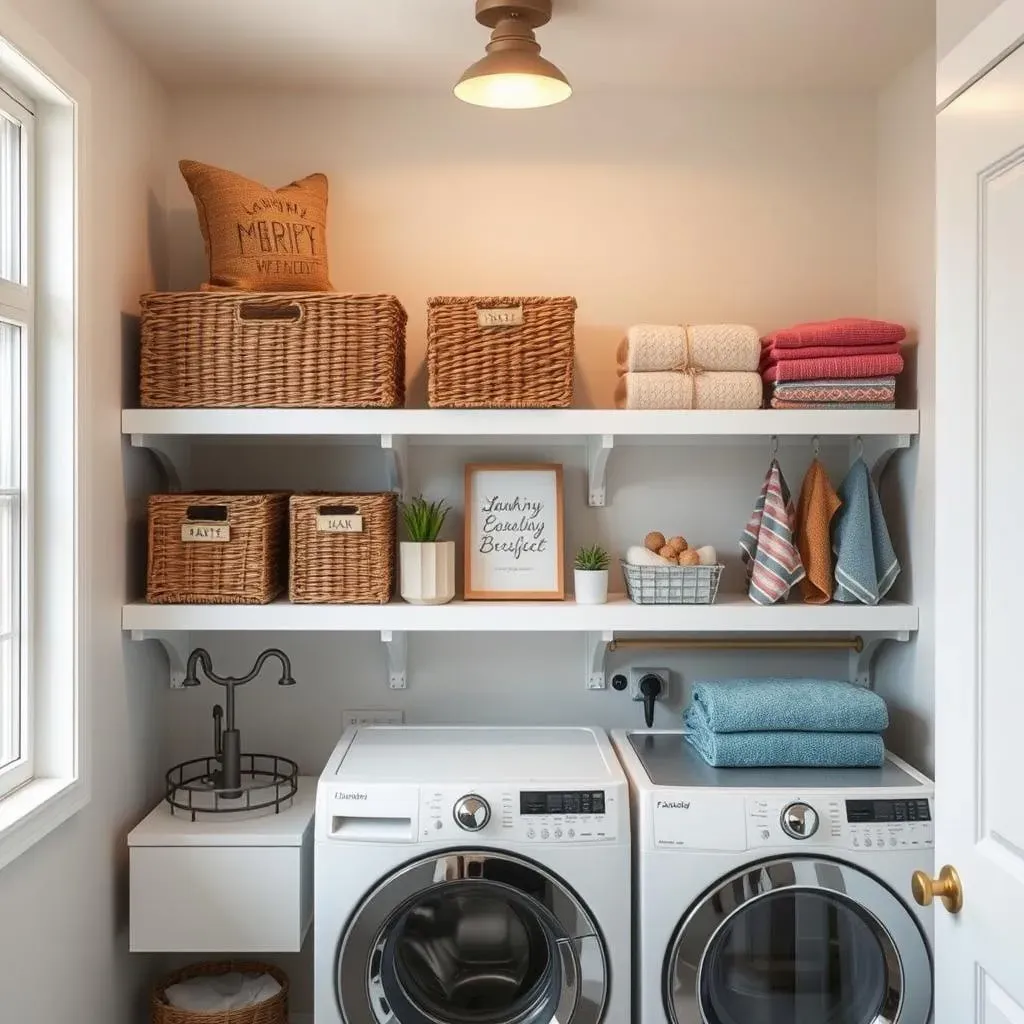 Stylish and Functional Apartment Laundry Room Shelving: Design Inspiration