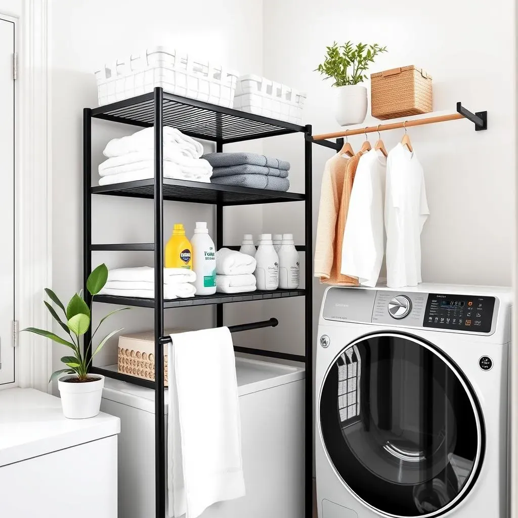 Stylish and Functional Laundry Room Rack Ideas