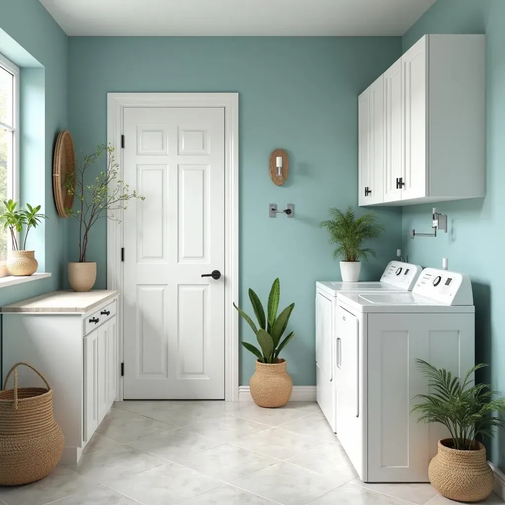 Stylish and Functional:  Modern Laundry Room Color Schemes in Action