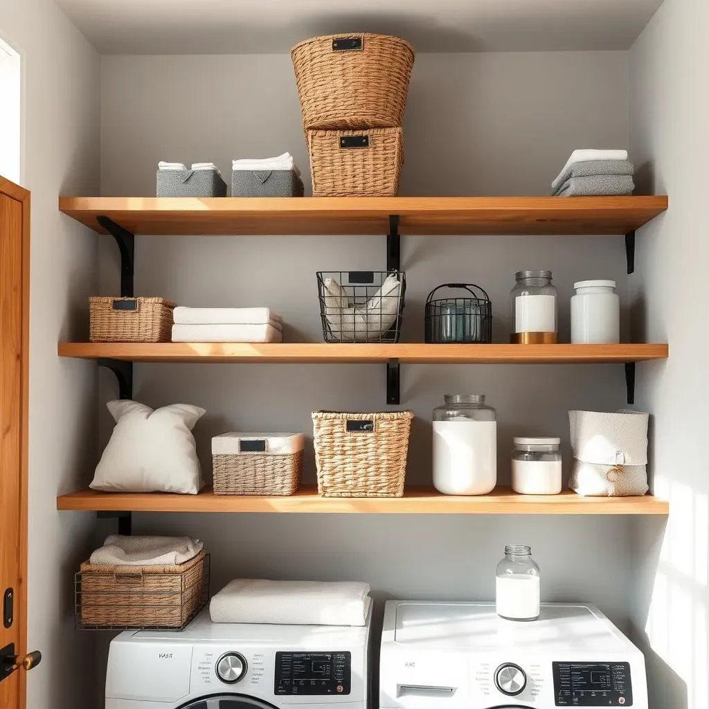 Stylish and Functional Open Shelving Ideas to Organize Your Laundry Room