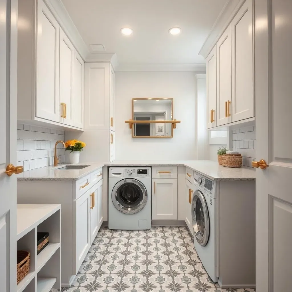 Stylish and Functional Small Laundry Room Ideas Stacked