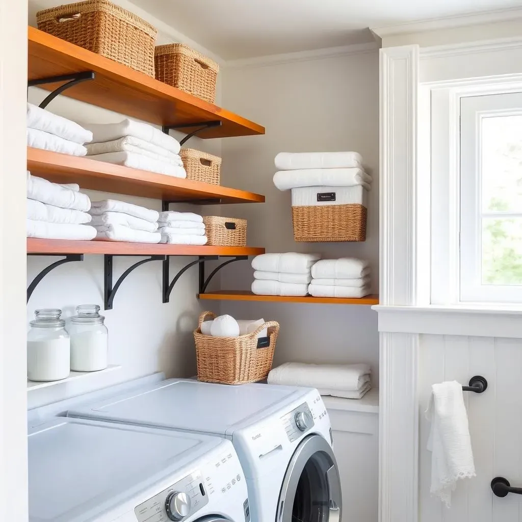 Stylish and Practical Laundry Room Shelving: Blending Function with Design