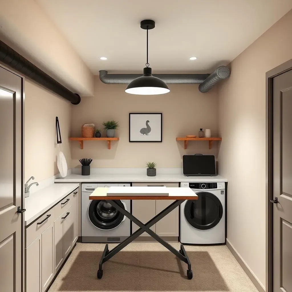 Stylish Basement Laundry Room Lighting Ideas: Pendants and More