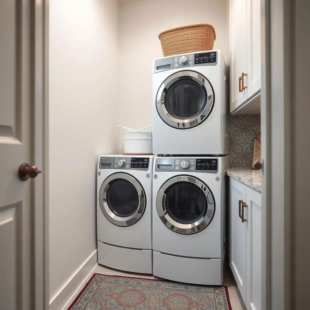 Stylish Designs for Small Stacked Laundry Room Ideas