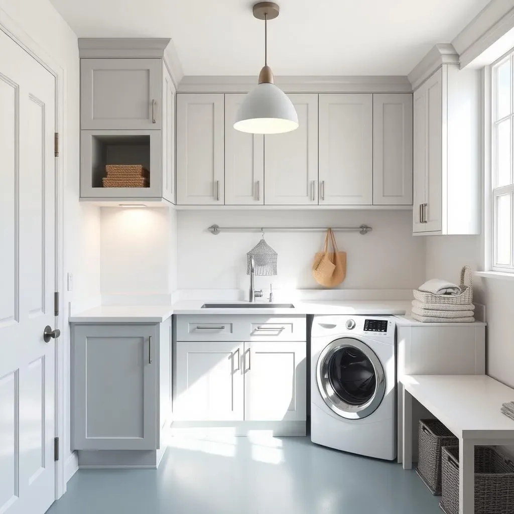 Stylish Finishes for Your Small Laundry Room Mudroom