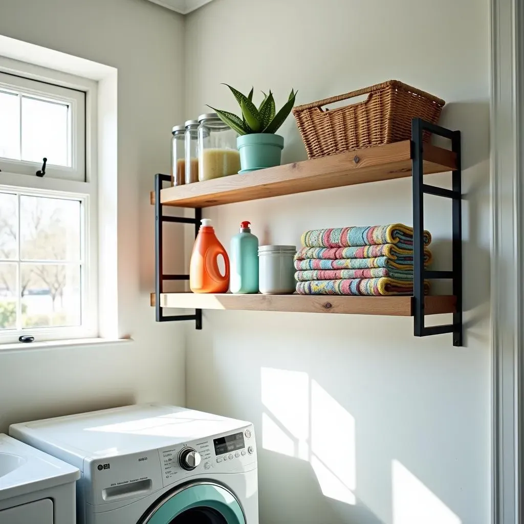 Stylish Floating Shelves Ideas for Your Laundry Room Design