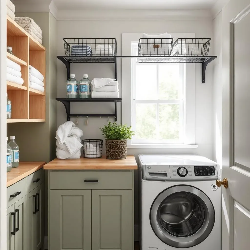 Stylish Laundry Room Shelves: Materials and Design Inspiration