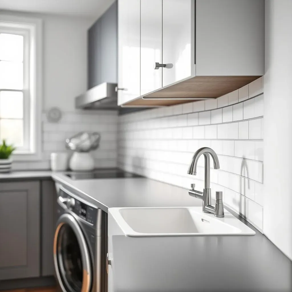 Stylish Laundry Room Sink Backsplash Ideas