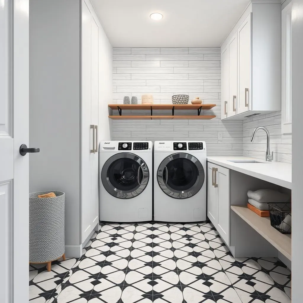 Stylish Small Laundry Room Flooring Ideas