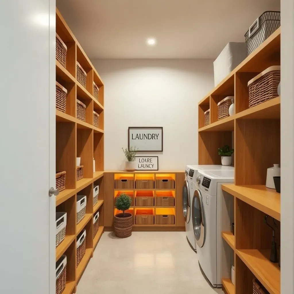 Stylish Small Laundry Room Shelving Ideas: Adding Personality