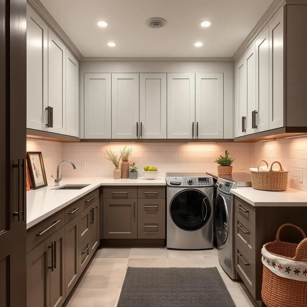 Stylish Storage and Design Ideas for Open Concept Modern Laundry Rooms