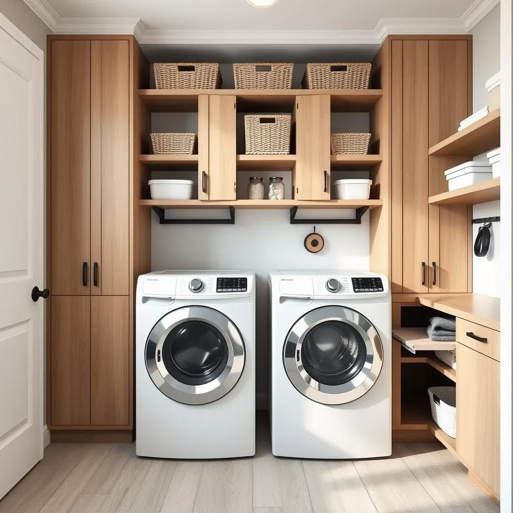 Stylish Storage Solutions for a Modern Laundry Room Layout