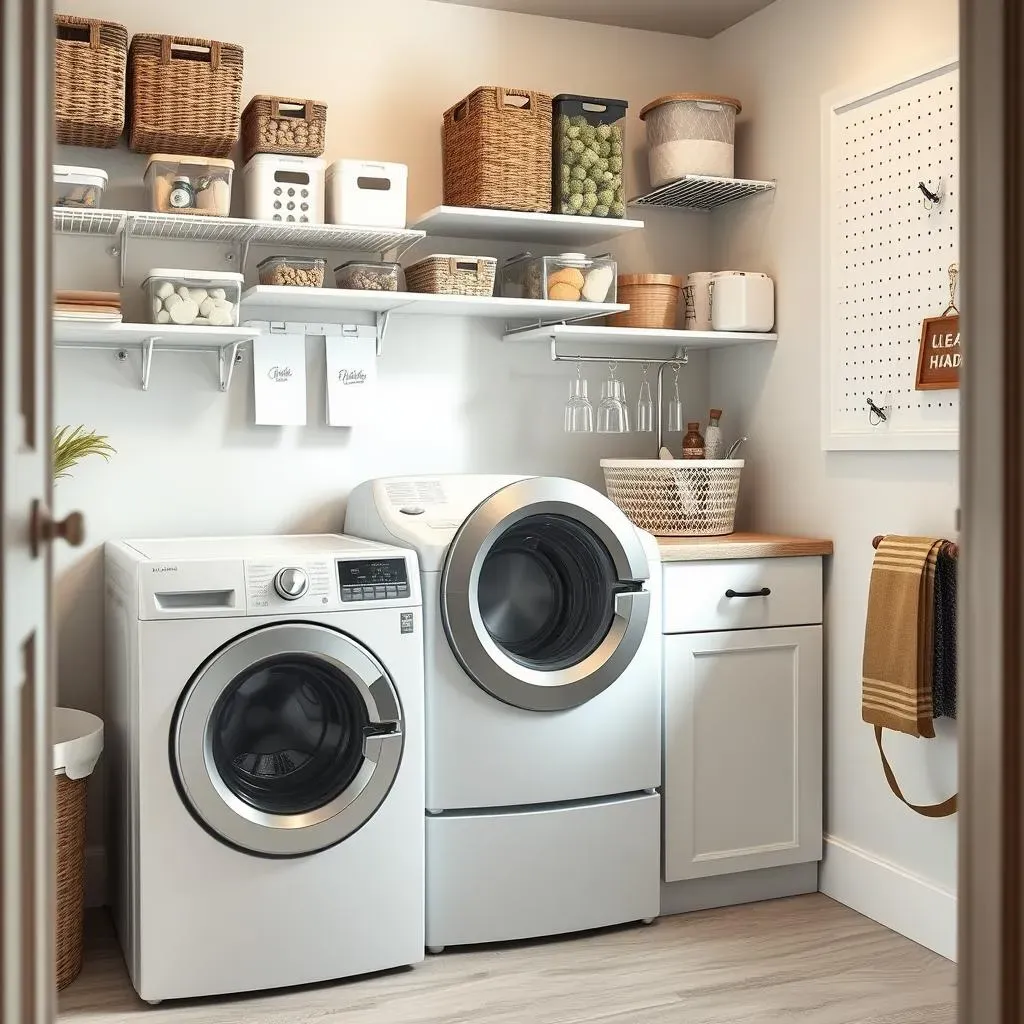 Stylish Storage Solutions for Small Laundry Rooms with Top Loaders