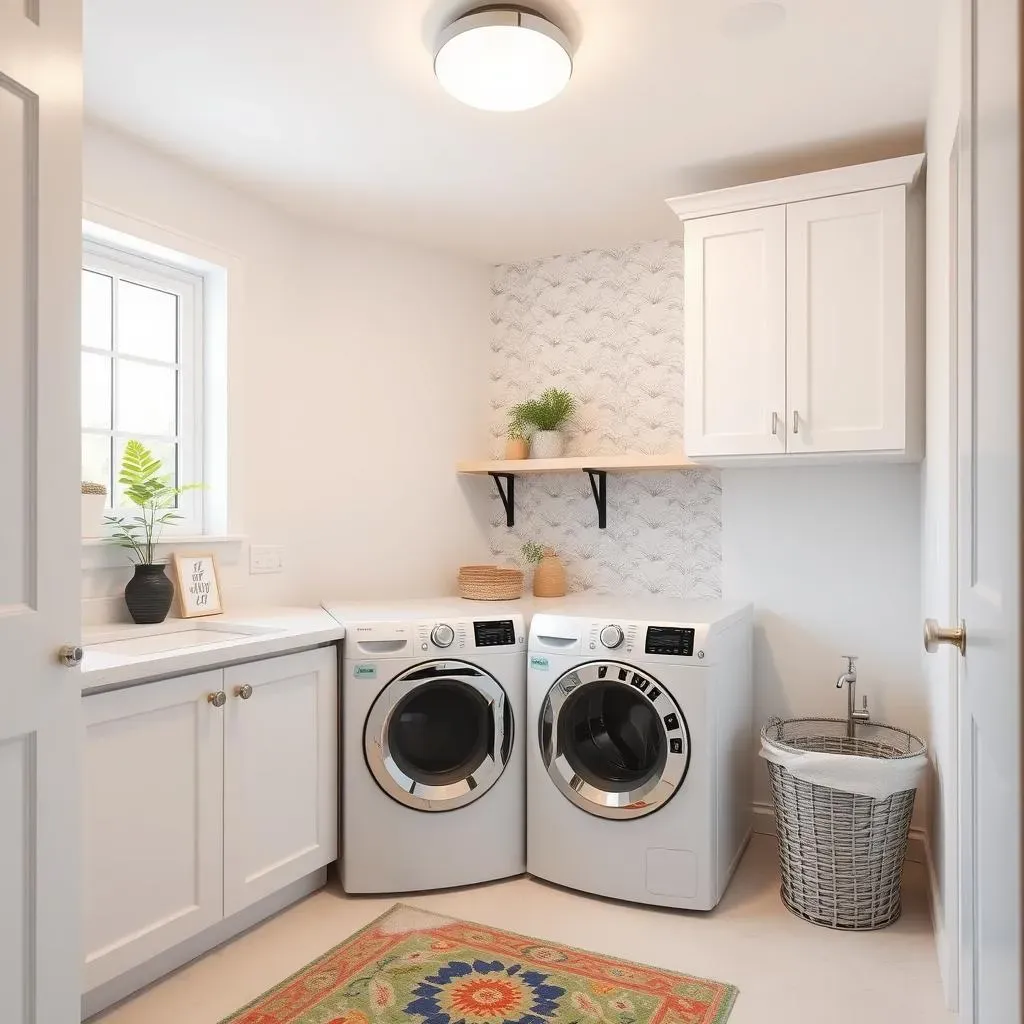 Stylish Touches for Tiny Laundry Spaces