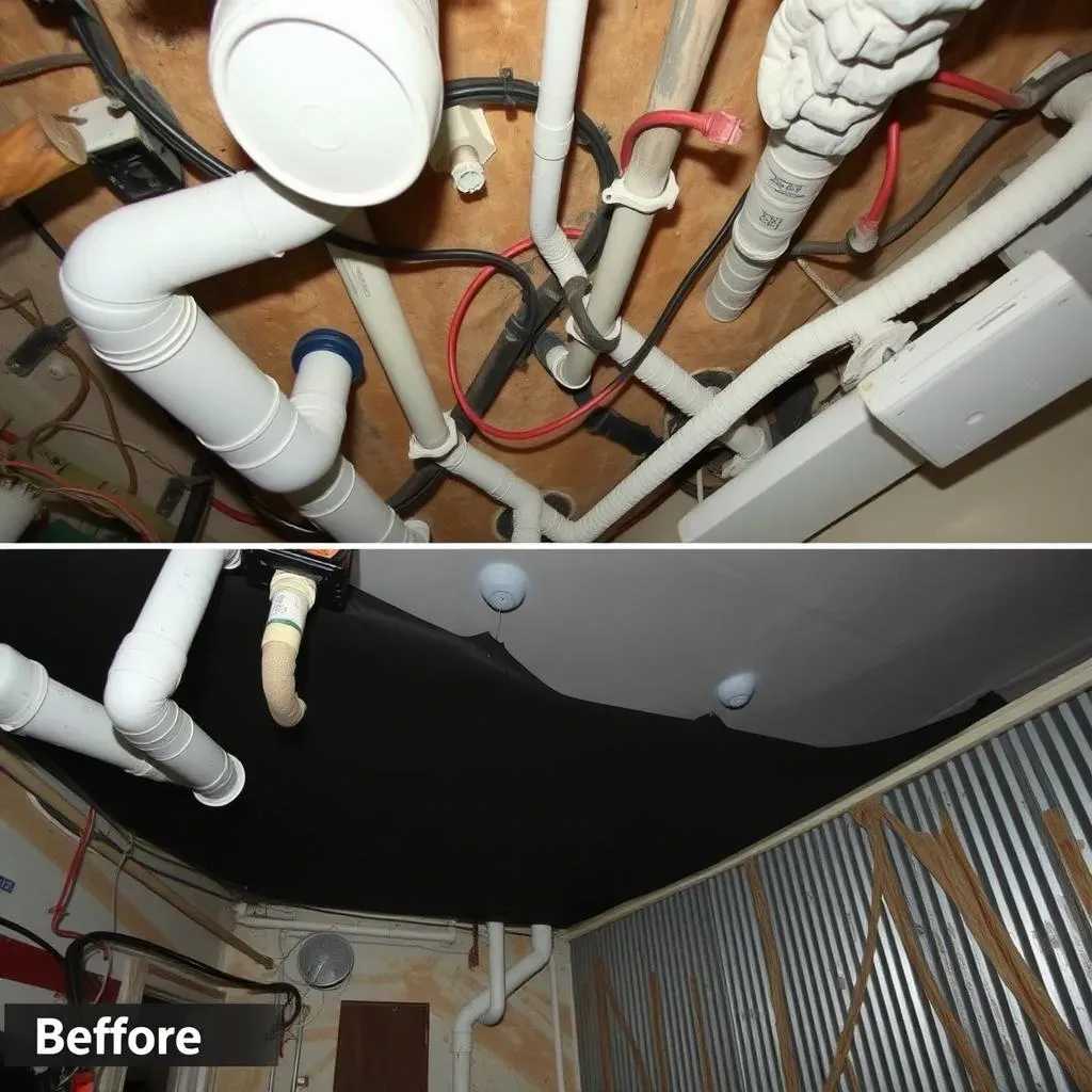 Tired of Staring at Pipes? Unfinished Basement Laundry Room Ceiling Ideas to the Rescue