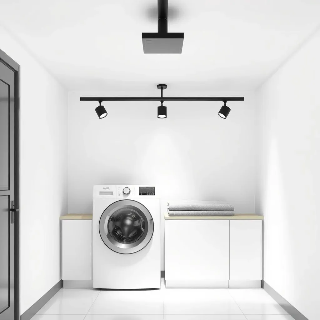 Track Lighting Design Ideas for Laundry Rooms: Style and Functionality