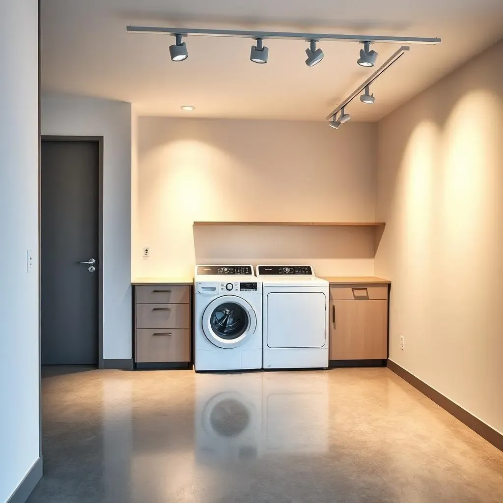 Ultimate Track Lighting in Laundry Room