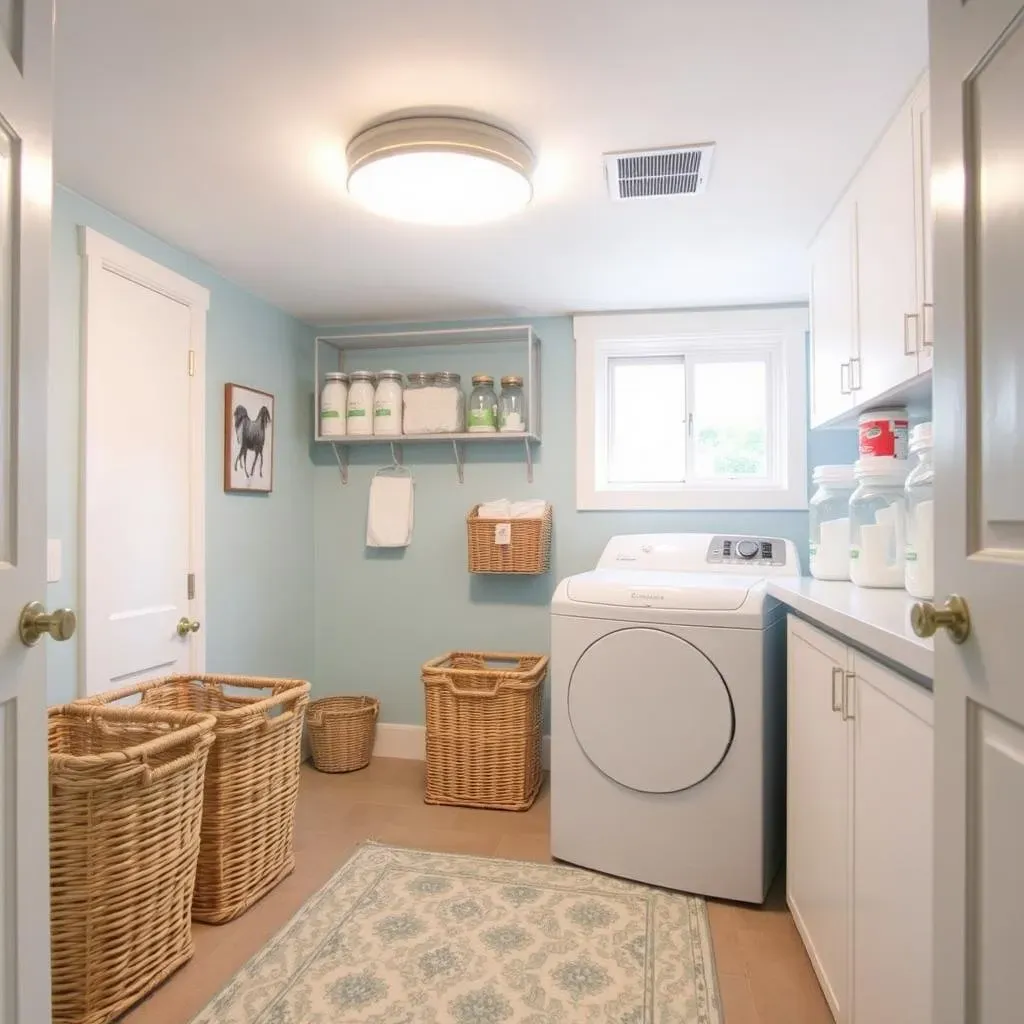 Transform Your Basement Laundry Room with Easy Organization Ideas
