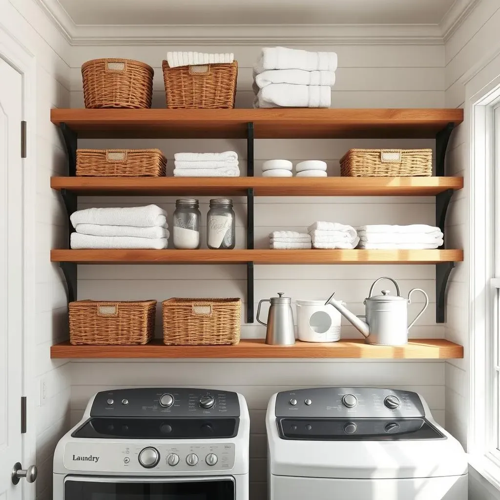 Transform Your Laundry Room with These Open Shelving Design Ideas