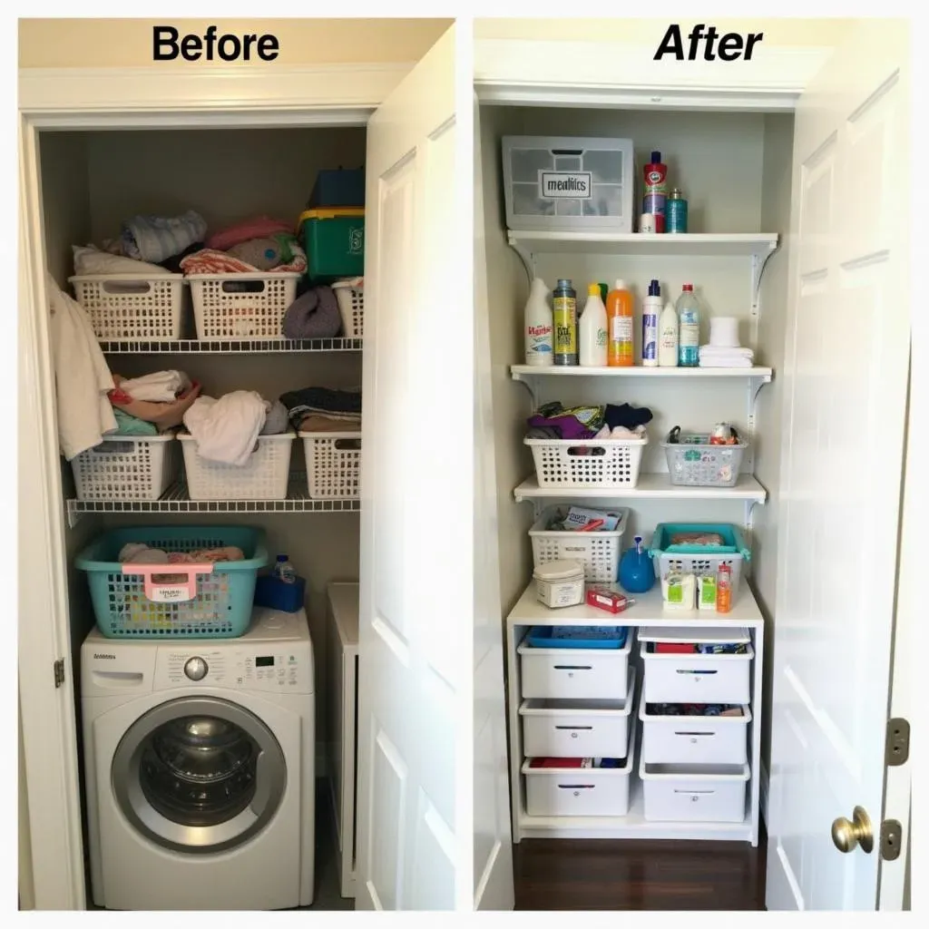 Transforming Your Laundry Room with Affordable Shelving: Before & After