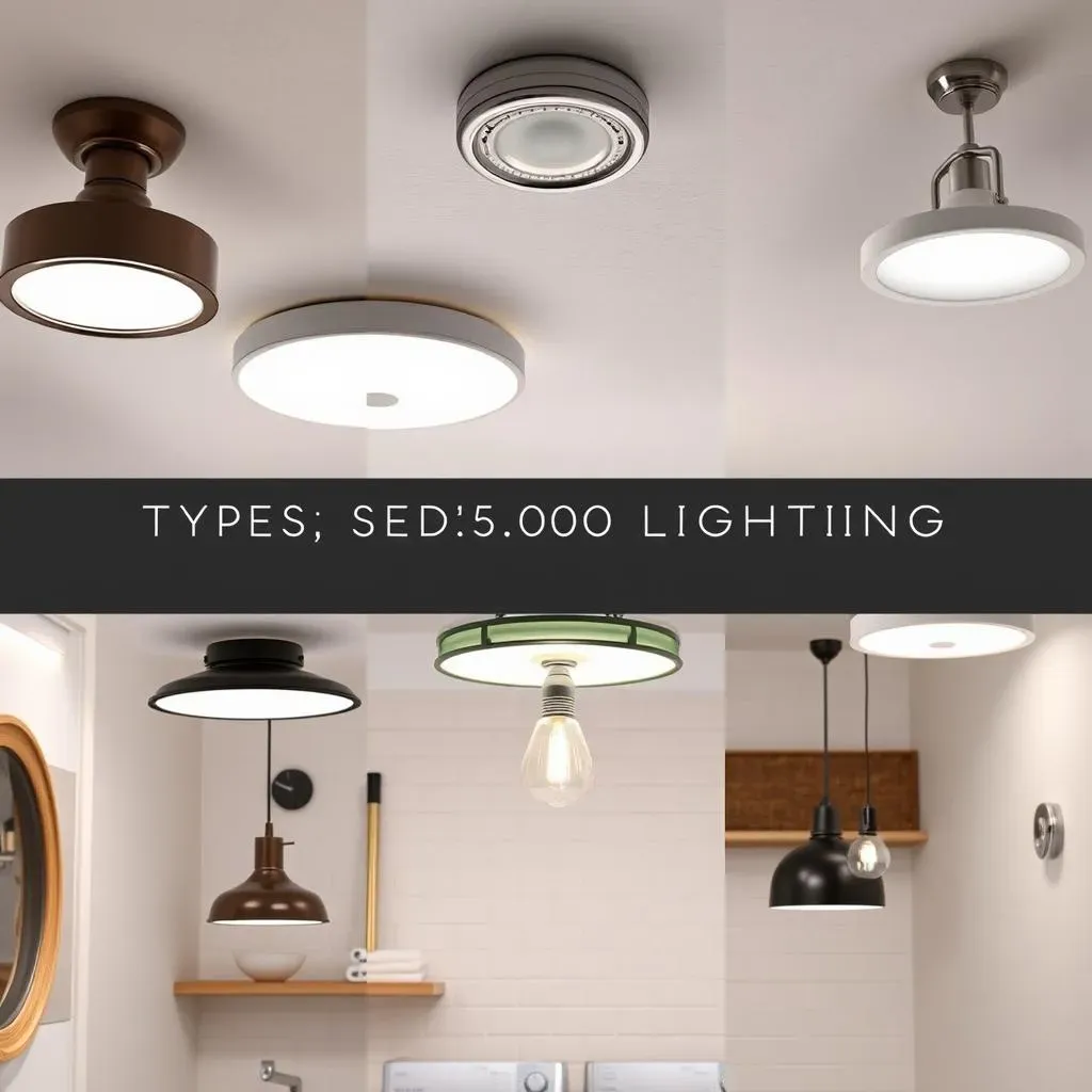 Types of Overhead Lighting for Laundry Rooms