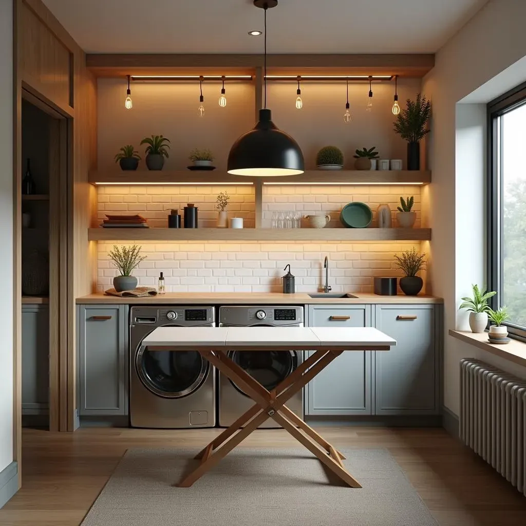 Unique Laundry Room Lighting: Style and Function