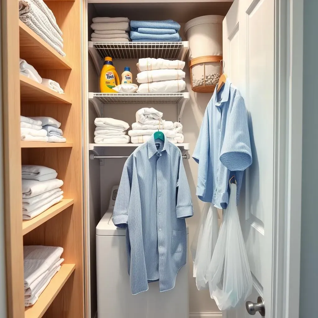 Vertical Laundry Room Closet Storage Ideas: Shelving and Hanging Hacks