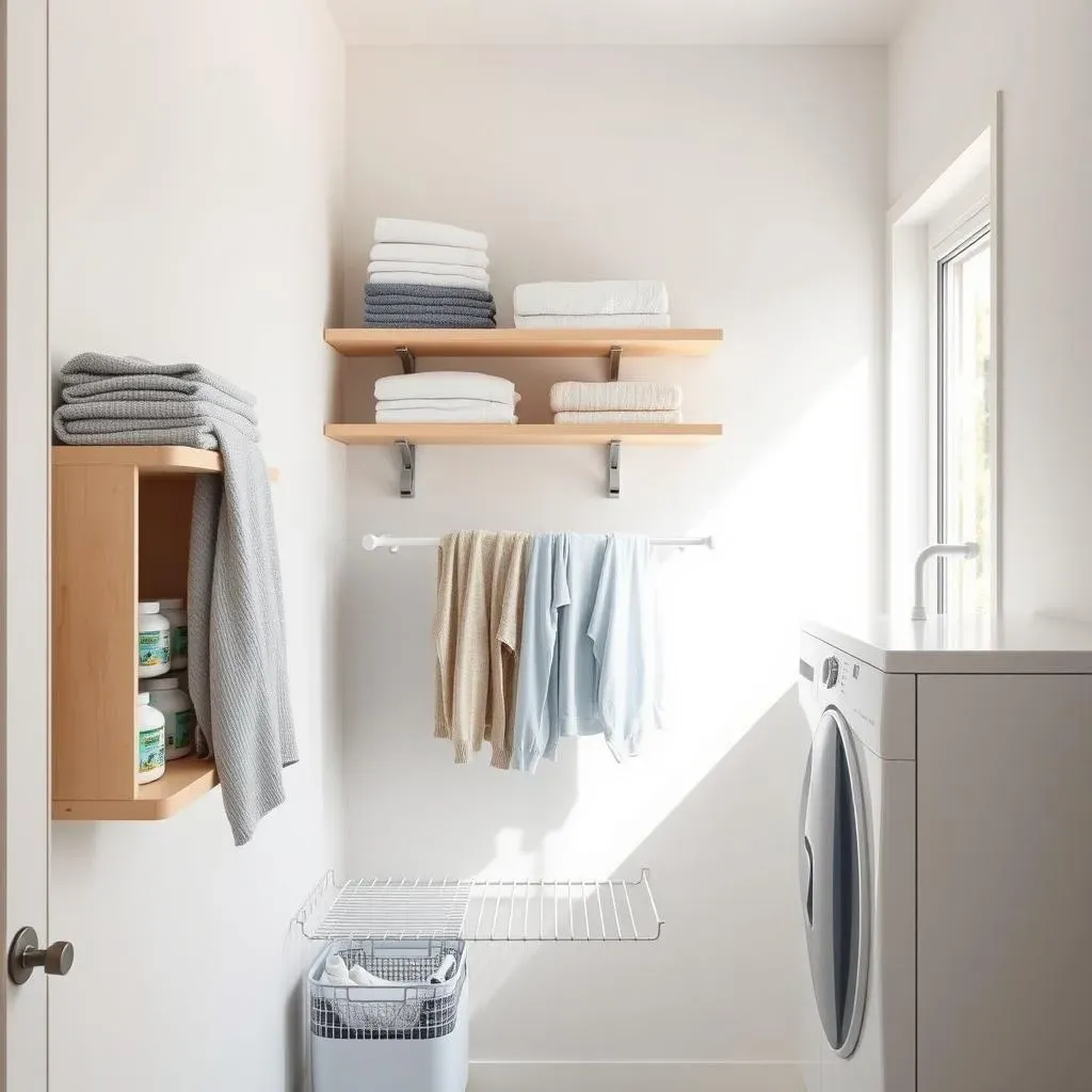 WallMounted Laundry Room Rack Ideas to Save Space