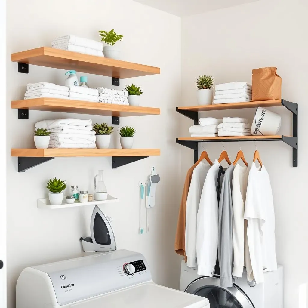 WallMounted Wonders: Utilizing Walls for Large Laundry Room Storage