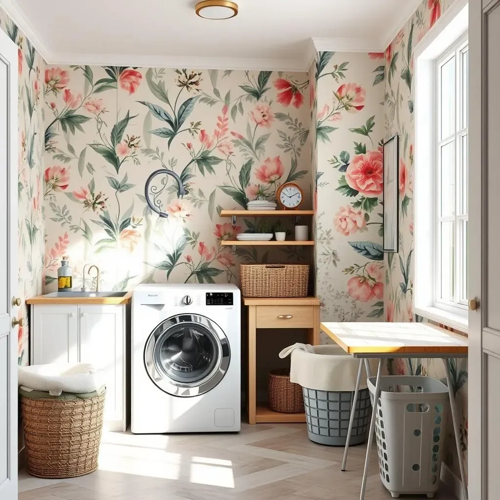 Amazing Wallpaper Ideas for Laundry Room Walls