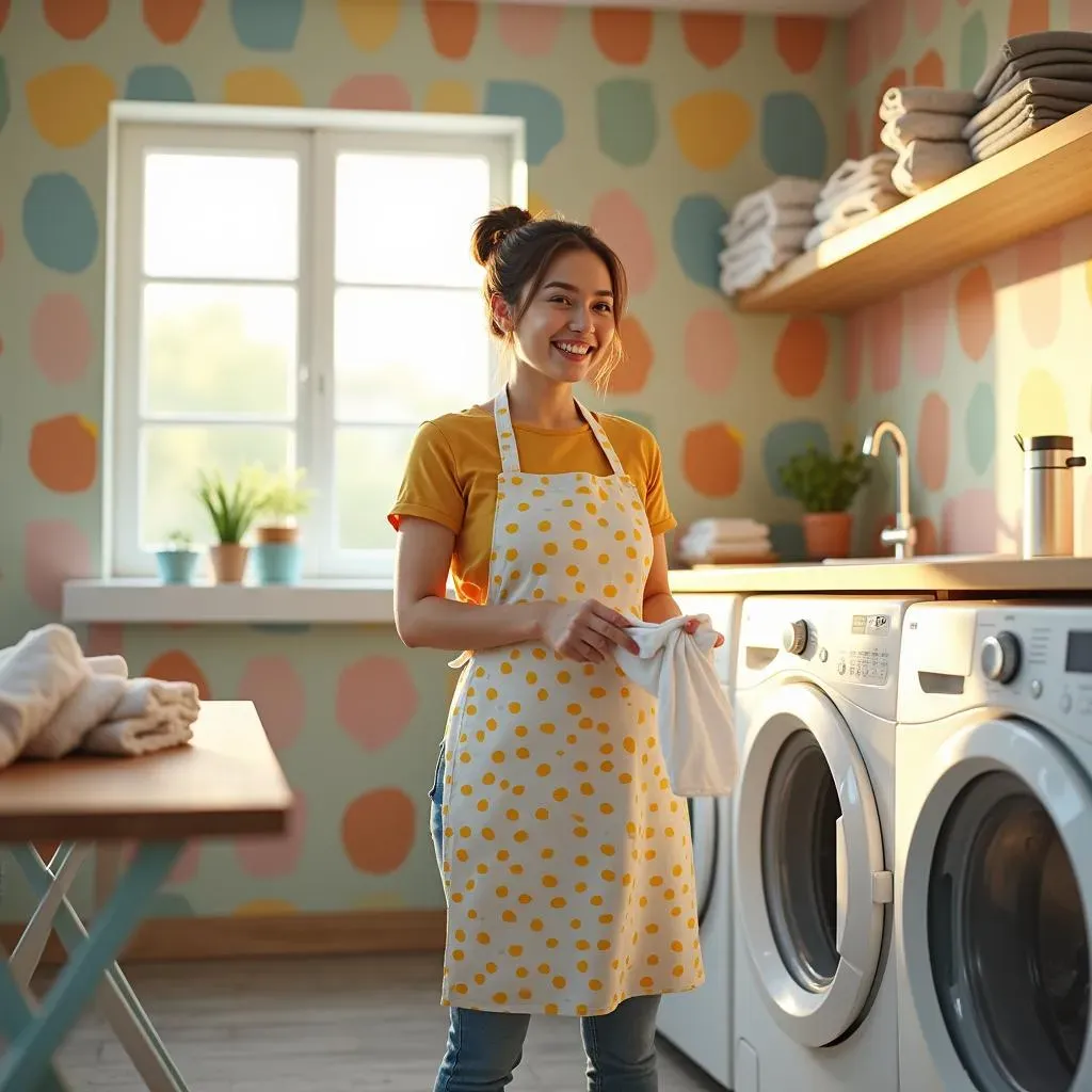 Why Bother with Wallpaper in the Laundry Room?