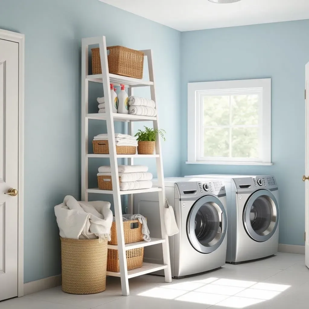 Why Choose Laundry Room Ladder Shelving?