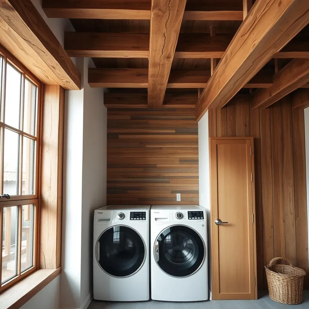 Why Exposed Beams Work in Laundry Rooms