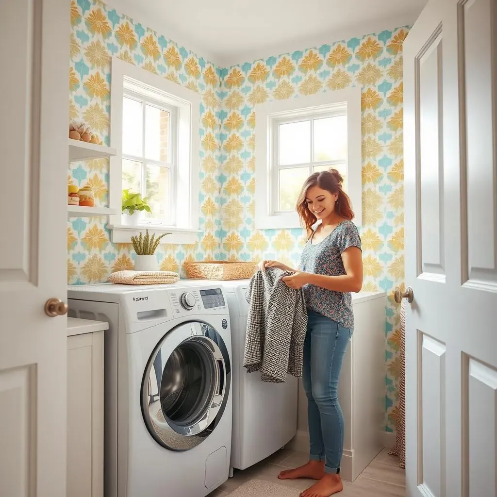 Why Wallpaper Your Laundry Room? More Than Just Walls