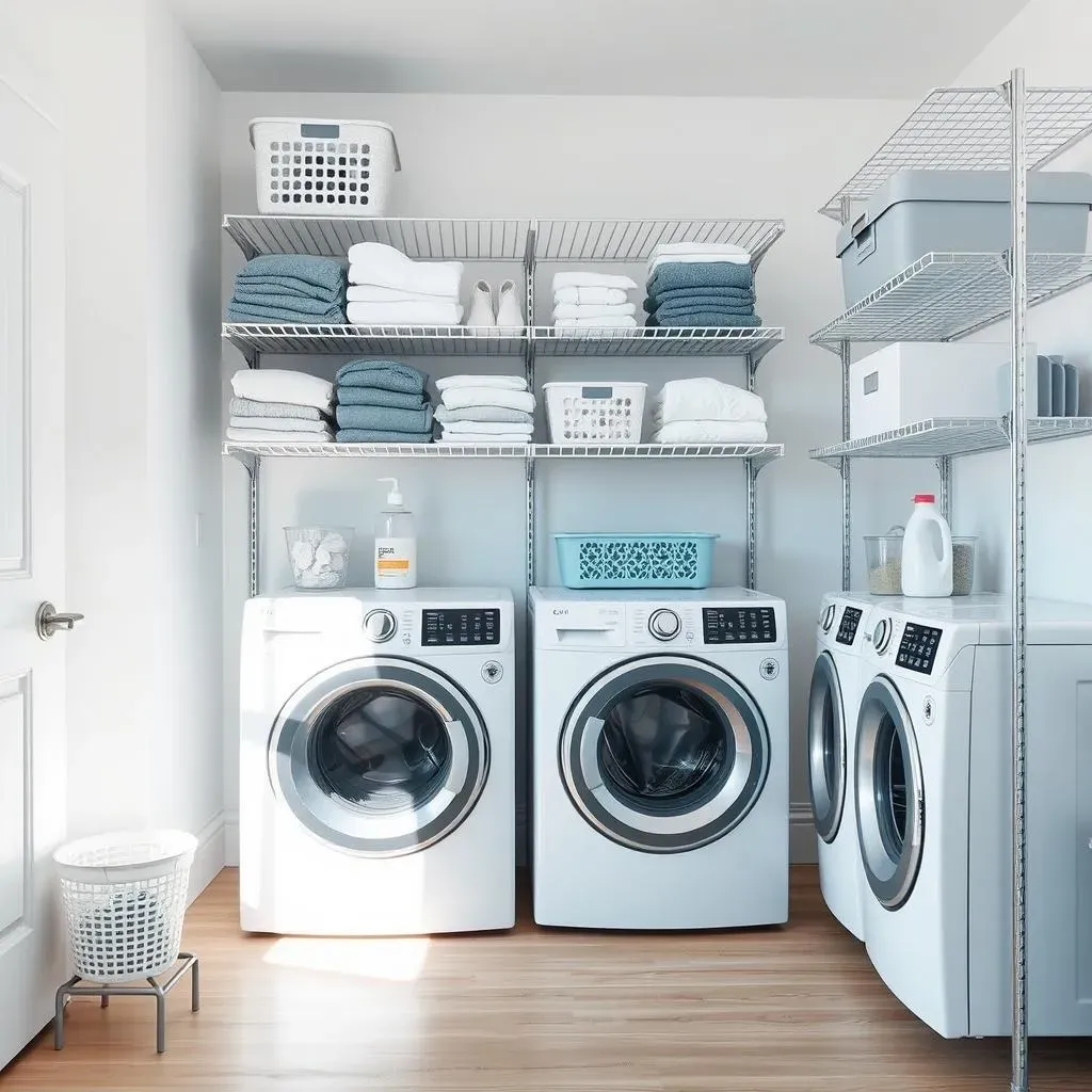 Maximize Wire Shelving Laundry Room Ideas
